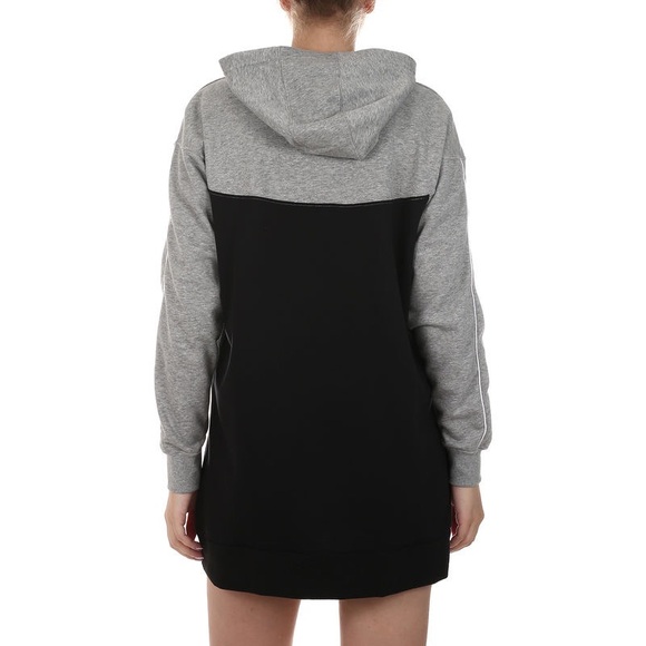 Nike Sportswear Heritage Black Gray Hoodie Dress - Picture 3 of 16